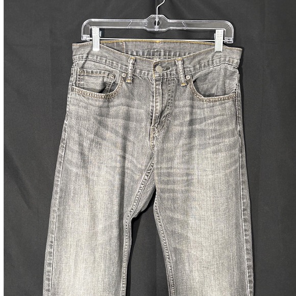 Levis 514 Straight Fit Grey Denim Jeans Mens 31x32 00514-0312 - Picture 3 of 10